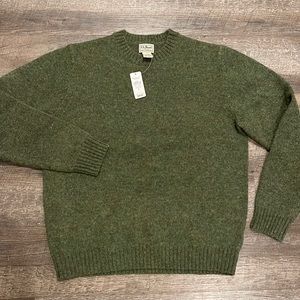 L.L. Bean Shetland Wool Sweater (men’s) Med.